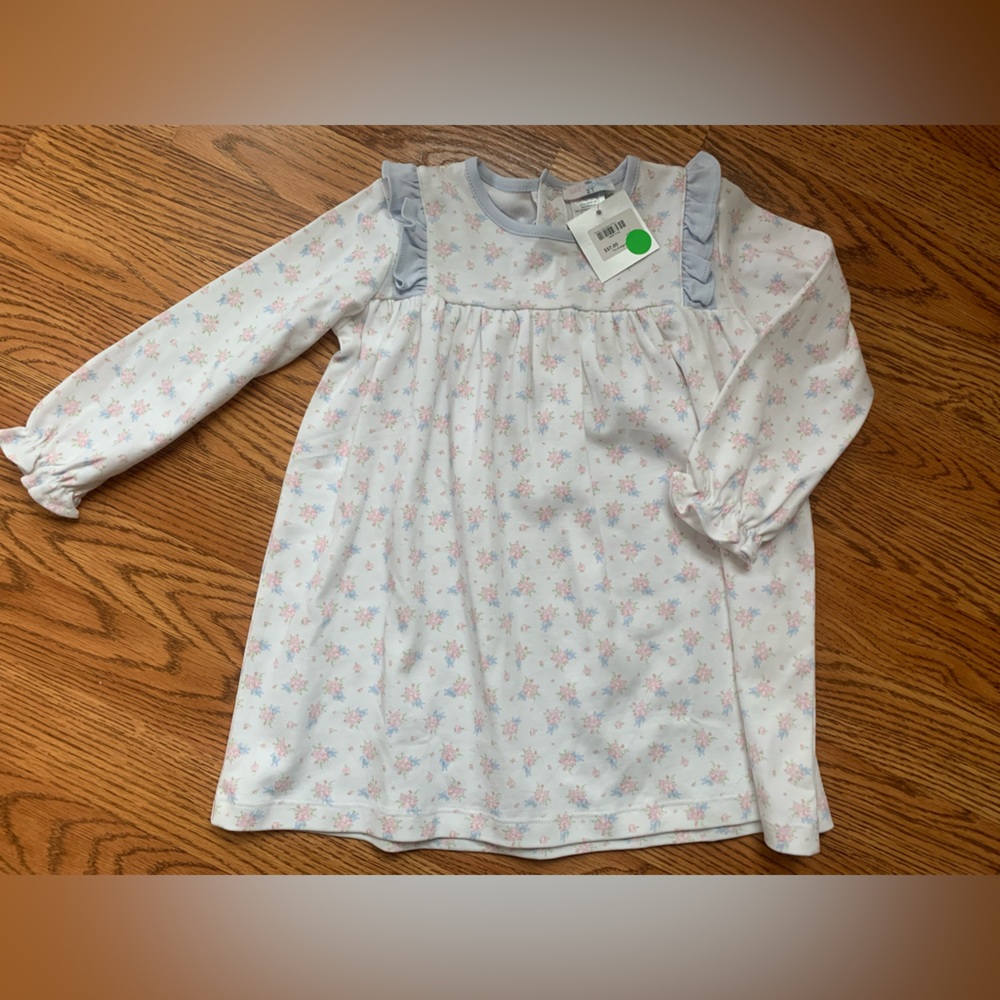 Baby Loren Pastel Floral Baby Dress with Ruffle Details, 2T, NWT
